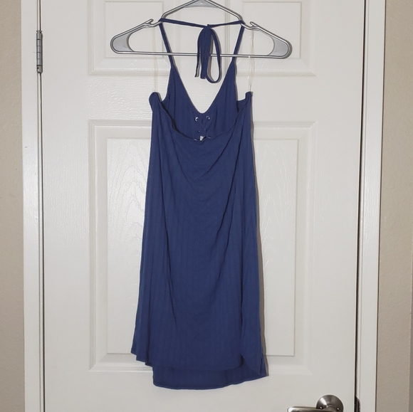 Blue halter dress - Picture 3 of 3